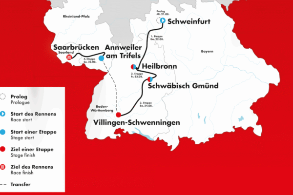 Deutschland Tour 2025: Strecke und Etappen stehen fest